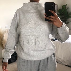 ADIDAS mock neck sweatshirt